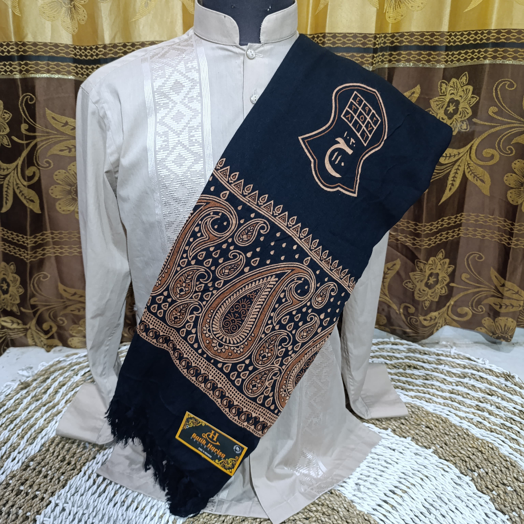 HARISA BATIK TEROPAH MENS TURBAN พร้อมคัตสึมิริ โมติฟ วัสดุเนียนนุ่ม
