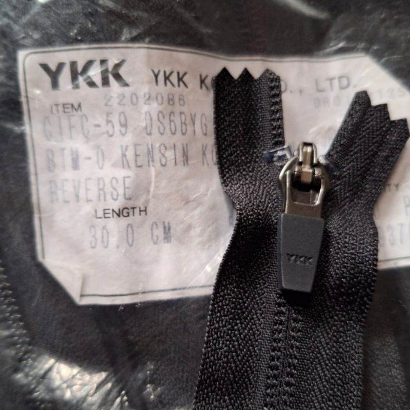 Reverse Zipper Ori YKK PinLock No. 5 กระเป๋าแจ็คเก็ตกางเกง OutDoor