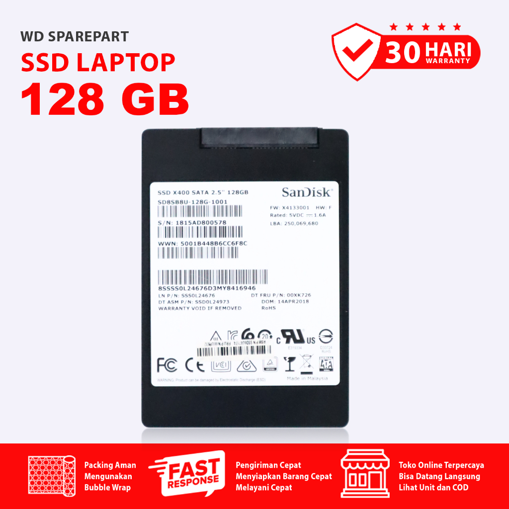 128gb SATA แล็ปท็อป SSD | คุณภาพมือสอง