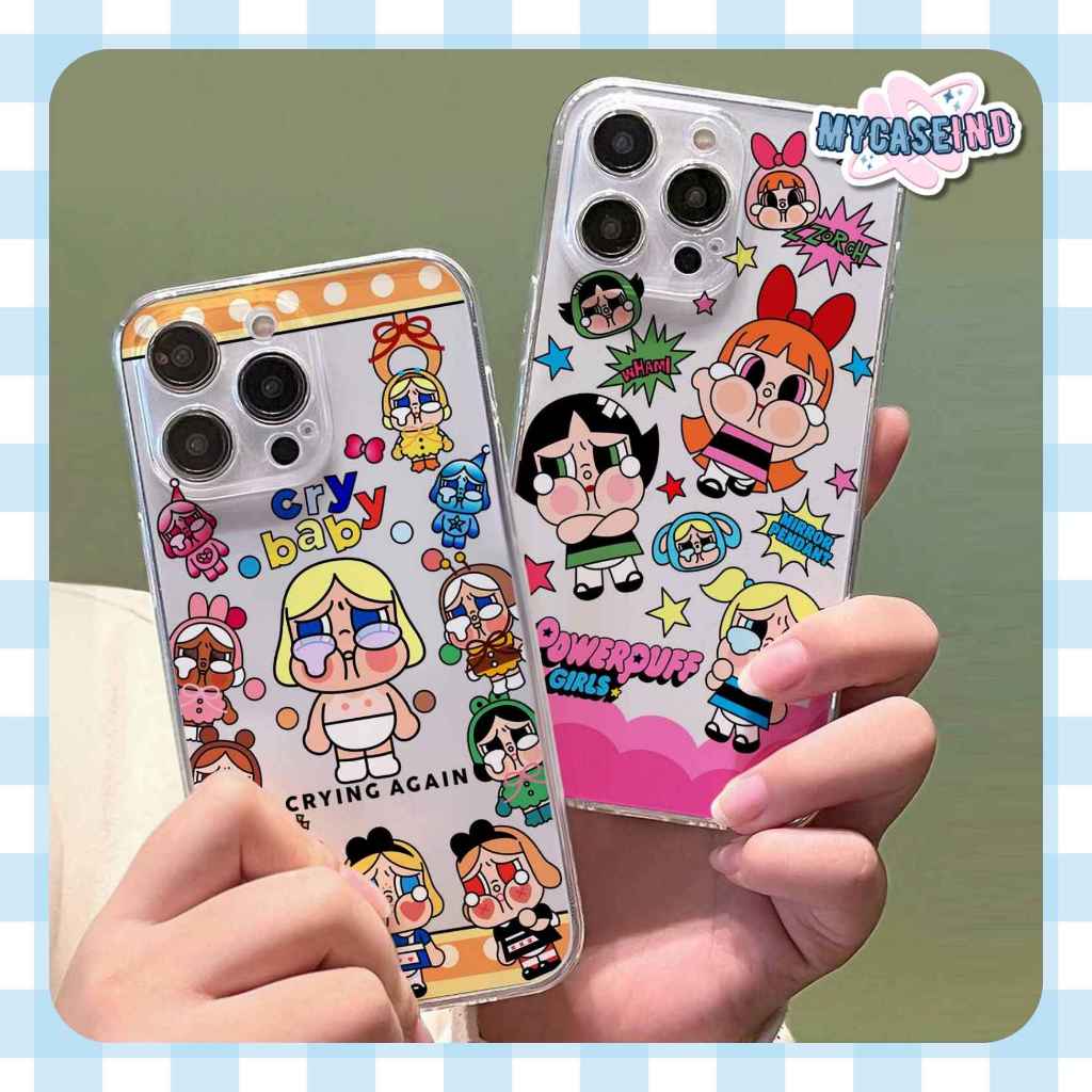 Cry Baby Powerpuff Girl พิมพ์เคสกันการแตกร้าว samsung a06 4g a03s j1 2015 2016 ace j2 2015 core pro 
