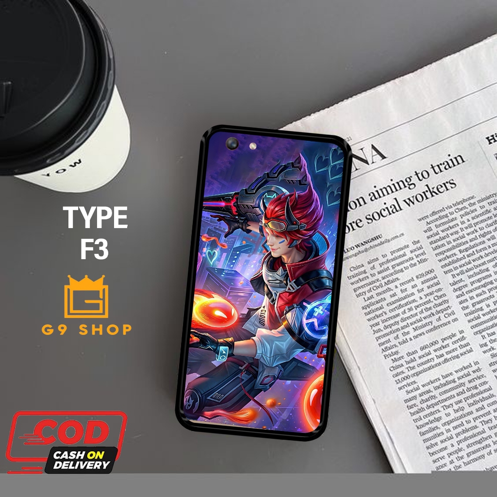 [gnine_case]เคส oppo f3-case Glossy-Protective )cas(ml)softcase hp-case hp-casing hp-silikon-softcas