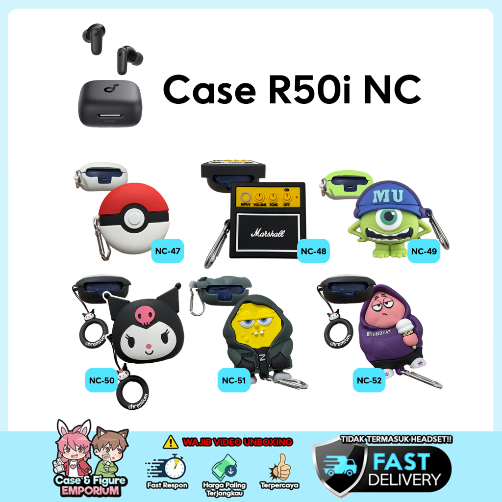 [R50iNC] เคส Soundcore R50i NC Character ซิลิคอนอ่อนคุณภาพระดับพรีเมียม