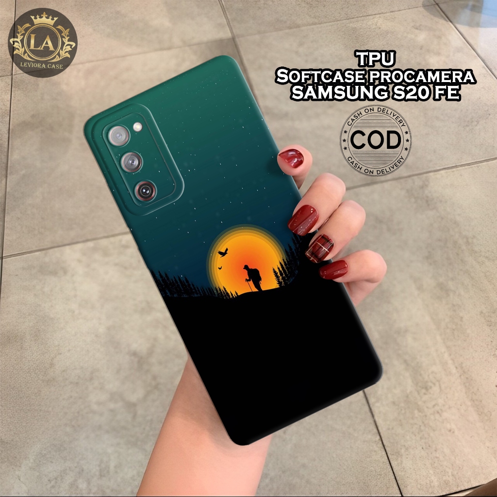 HP เคส Samsung S20 FE ล่าสุด - เคส Leviora - เคส Moon Fashion - Samsung S20 FE Softcase - เคส Pro - 