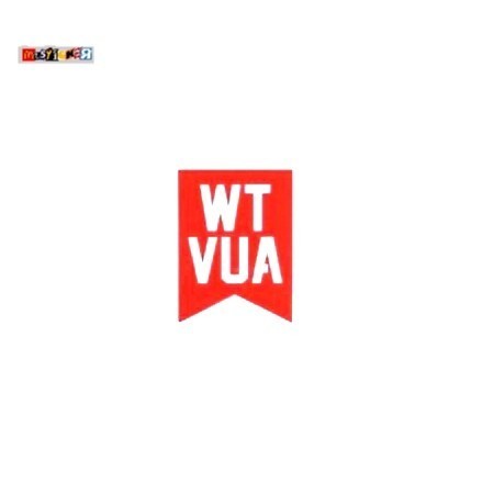 Wtaps WTVUA สติ๊กเกอร์ สติ๊กเกอร์โลโก้สตรีทญี่ปุ่น