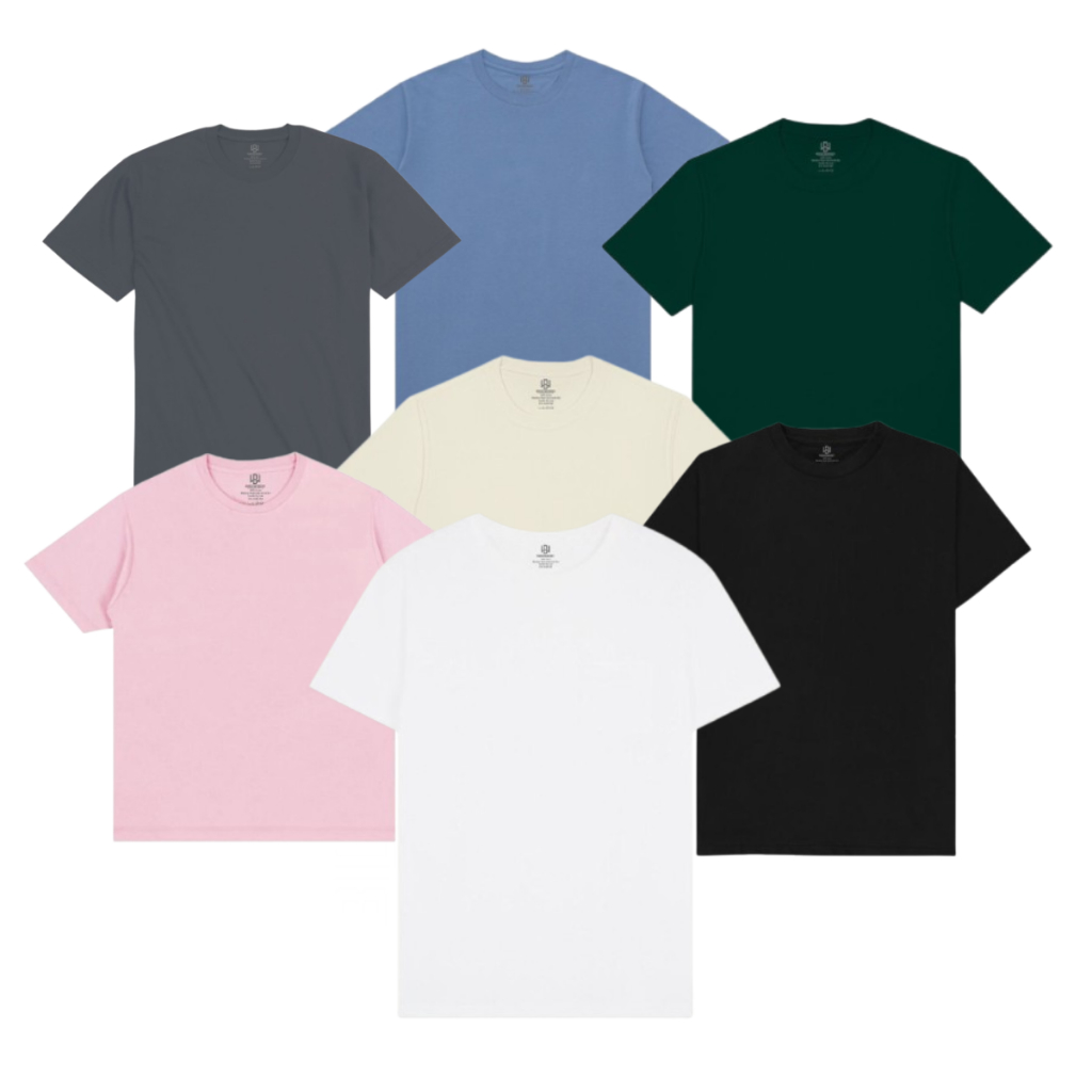 Blackwoods 1989 Mens Basic Plain Black T-Shirt
