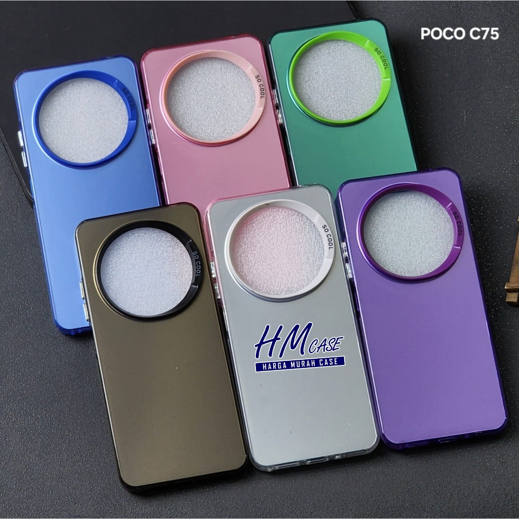 Poco C75 Case IMD Hybrid Plate Hologram Case Poco C75