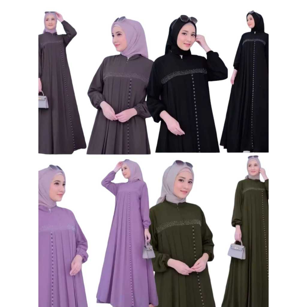 Anggun DRESS GAMIS CRINKLE SOFAROSKI MUSLIM SEQUENCE