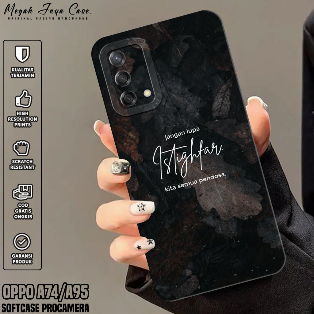 Softcase Oppo A74 / A95 4G - เคส Hp Oppo A95 / A74 4G Motif QUOES - Silicone Hp Oppo A95 - เคส Hp Lu