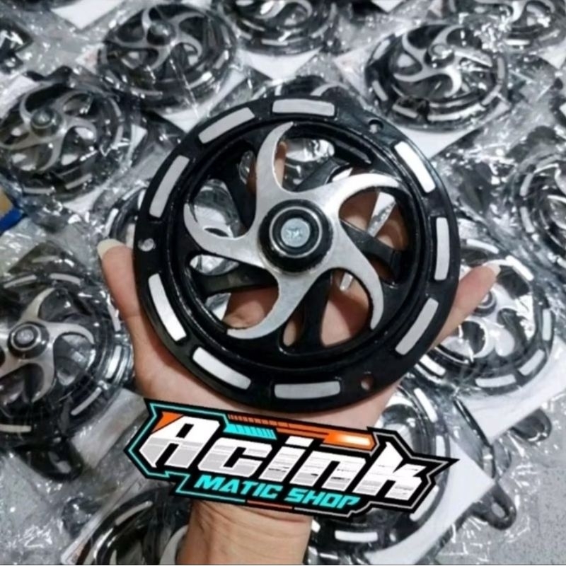 UNIVERSAL FULL CNC ฝาครอบพัดลม SPINER DUCK MATIC FIZ R HONDA MIO SPINER ฝาครอบพัดลม