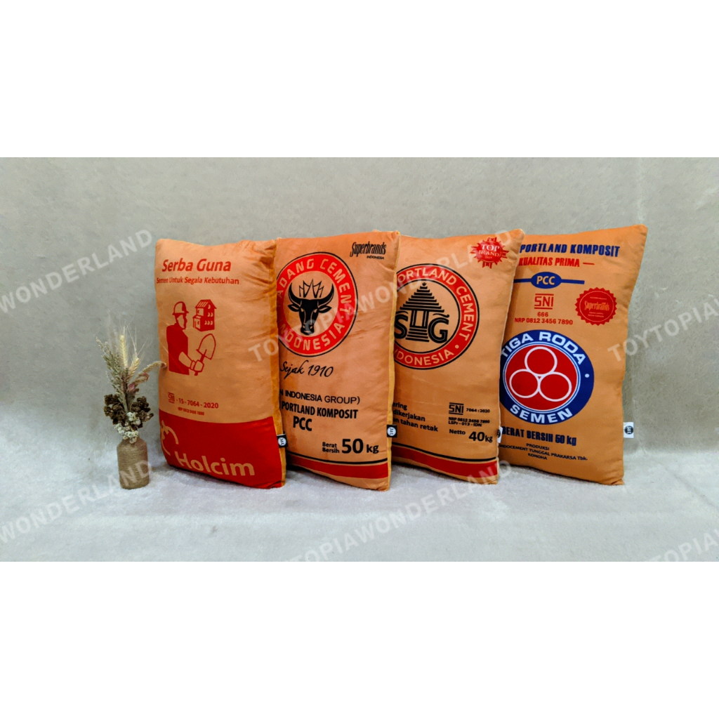 TTW Cement Pillow Adult Pillow Cement Motif Yelvo Material Size 55cm
