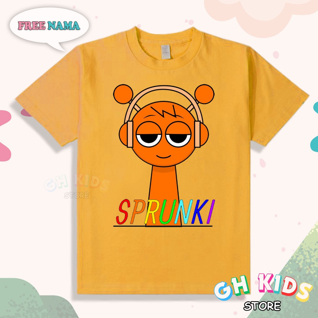 เสื้อยืดเด็กผู้ชายภาพสไปเดอร์แมนสีส้มเสื้อผ้าเด็กล่าสุด 147 - GH Kids Store