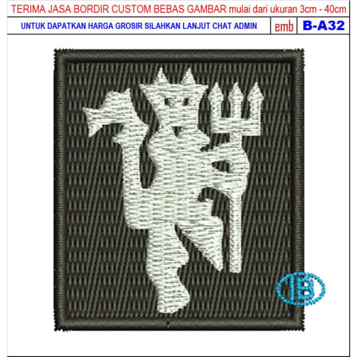 MANCHESTER UNITED B-A32 EMBLEM/BET โลโก้ EMBROIDERY PATCH