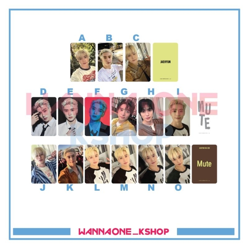 Jaehyun photocard MUTE fan-con