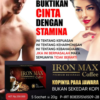 KOPI IRONMAX coffee 1 BOX ISI 5 SACHET ORIGINAL RESMI
