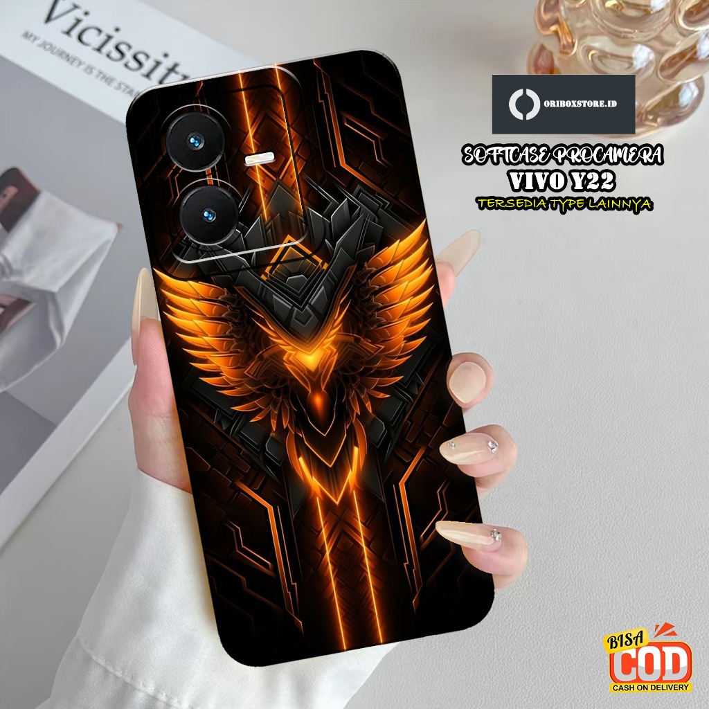 HP ล่าสุด VIVO Y22 Phone Case - Gaming Case Motif - เคส VIVO Y22 - เคส VIVO Y22 Phone Softcase - เคส