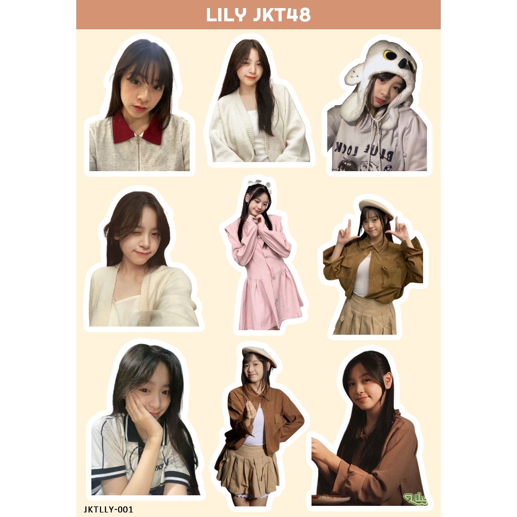 LILY สติกเกอร์ JKT 48 I สติกเกอร์ JKT 48 I JKT 48 ใหม่ ERA I สติกเกอร์ LILY JKT48 I สติกเกอร์ HOLOGR