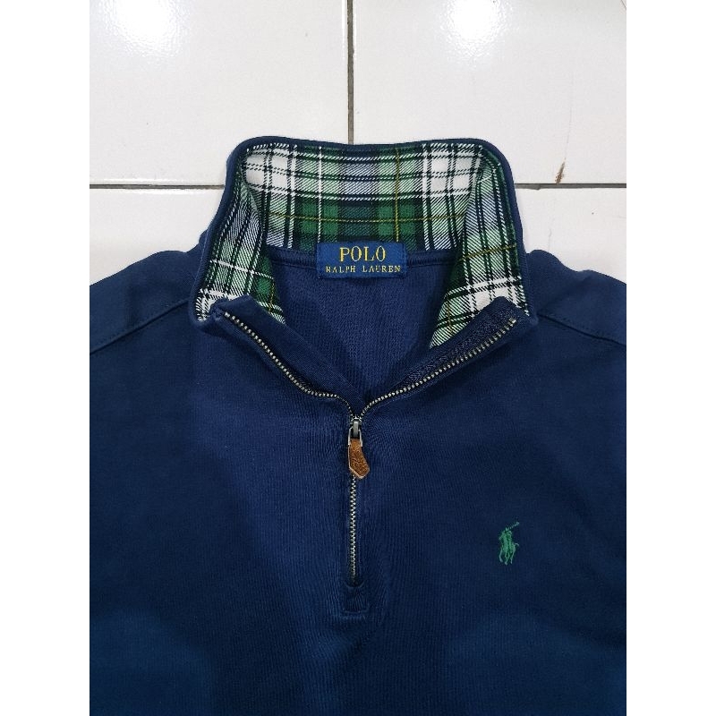 QUARTE ZIP POLO R4LPH L4UR3N โลโก้ขนาดเล็ก - QUARTER-ZIP