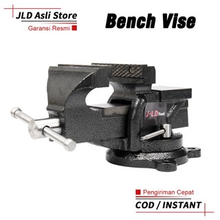 JLD 360° Rotation Catok Clamp 3/4/5/6/8'' Bench Vise Ragum Klem Catok Meja Besi Catok Paron Alat Jepit Serbaguna Original Murah