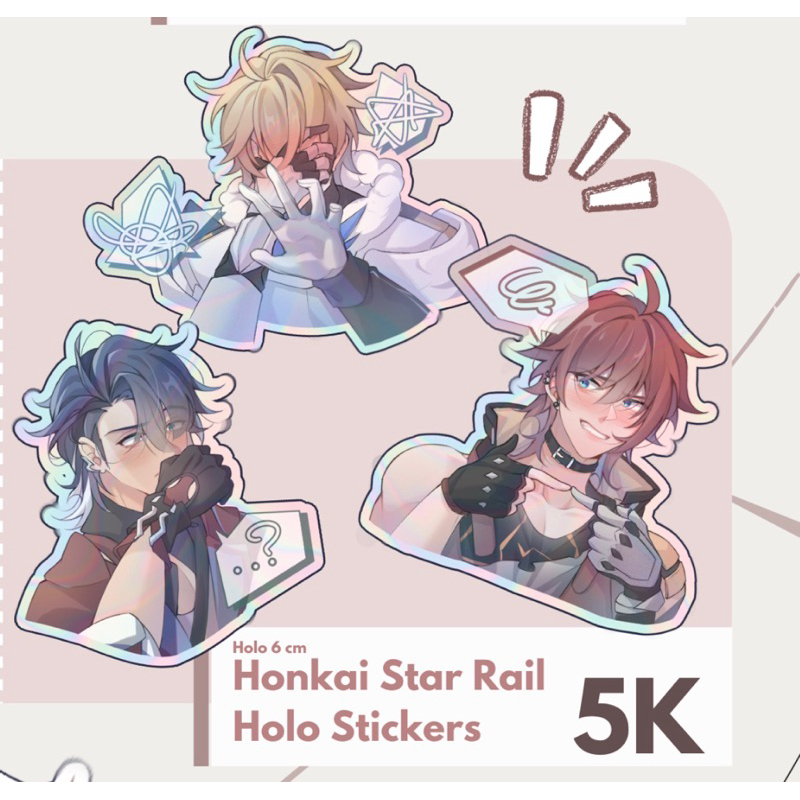 SAMPO [MUST CO FEE PACKING] Honkai Star Rail Gepard Holo Sticker Wound Shampoo