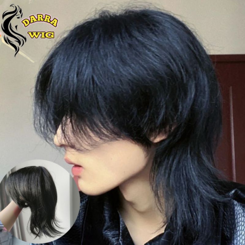 LONG MENS MULLET WIG