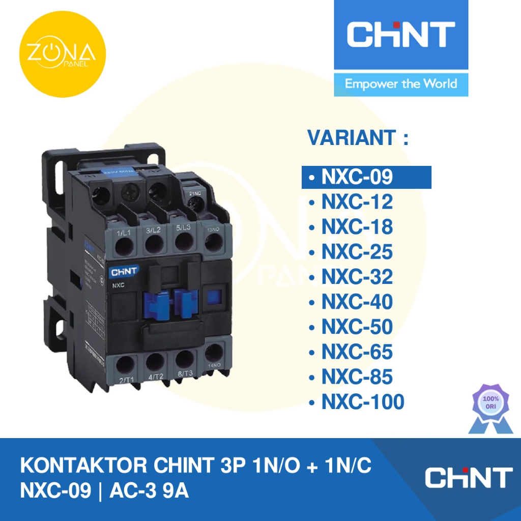 CHINT NXC-09 NXC 09 9A 220V 24V 36V 48V 110V 400V CONTACTOR