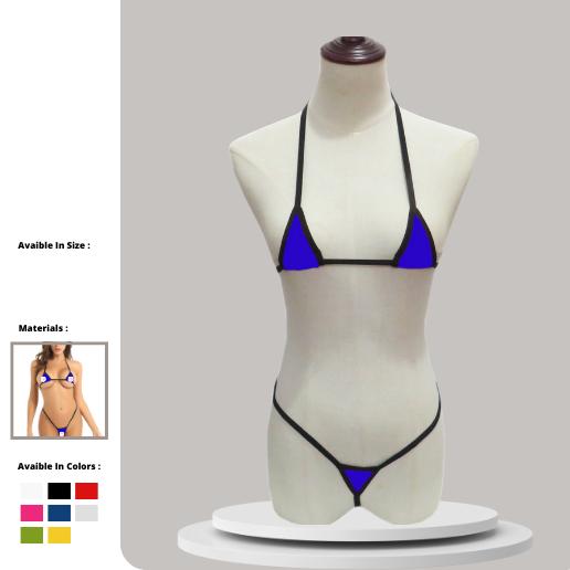 G String And Mini Bra Set 7x9 cm / G String And Sexy Bra 053