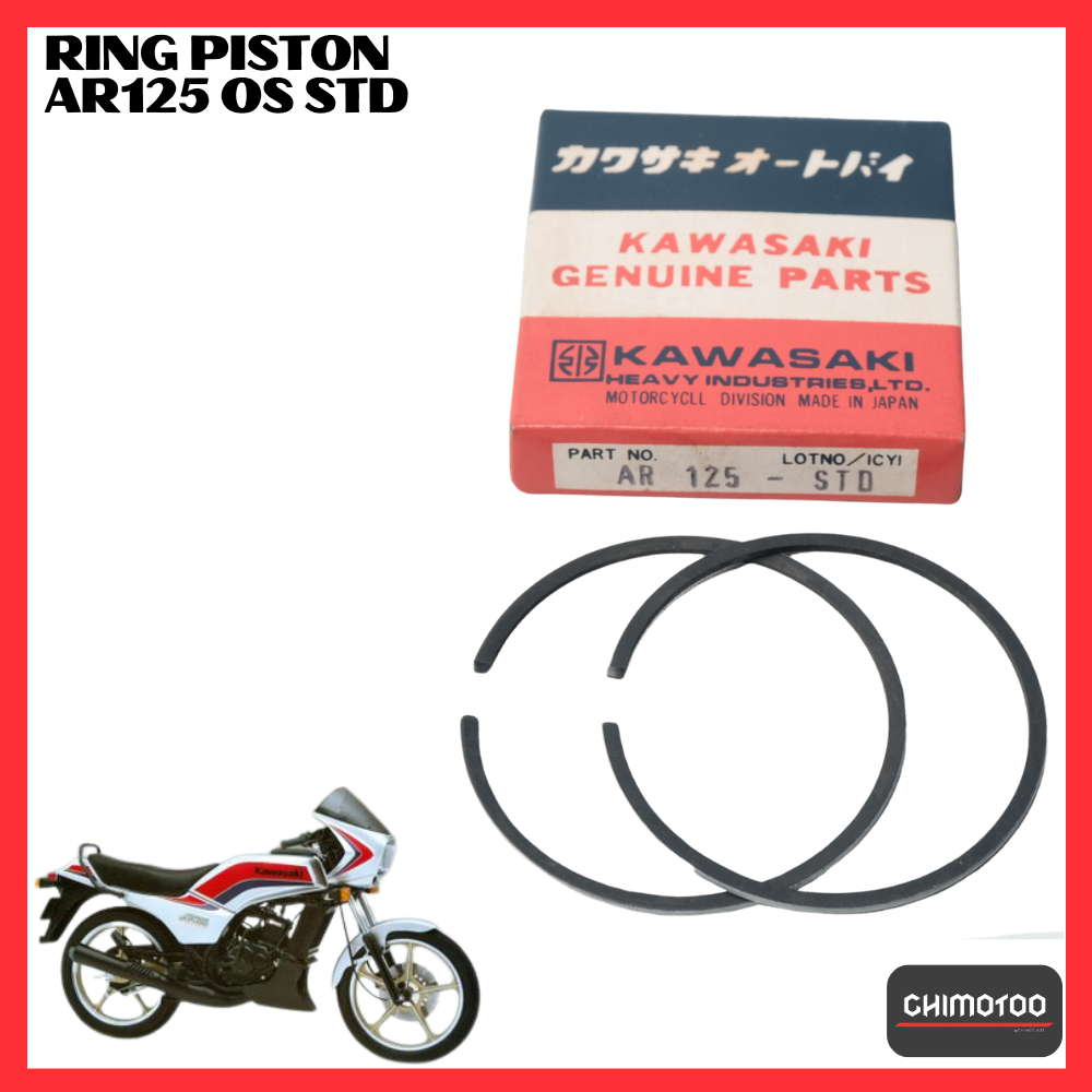 Kawasaki Ar125 Ar 125 Os แหวนลูกสูบ Oversize Std Size