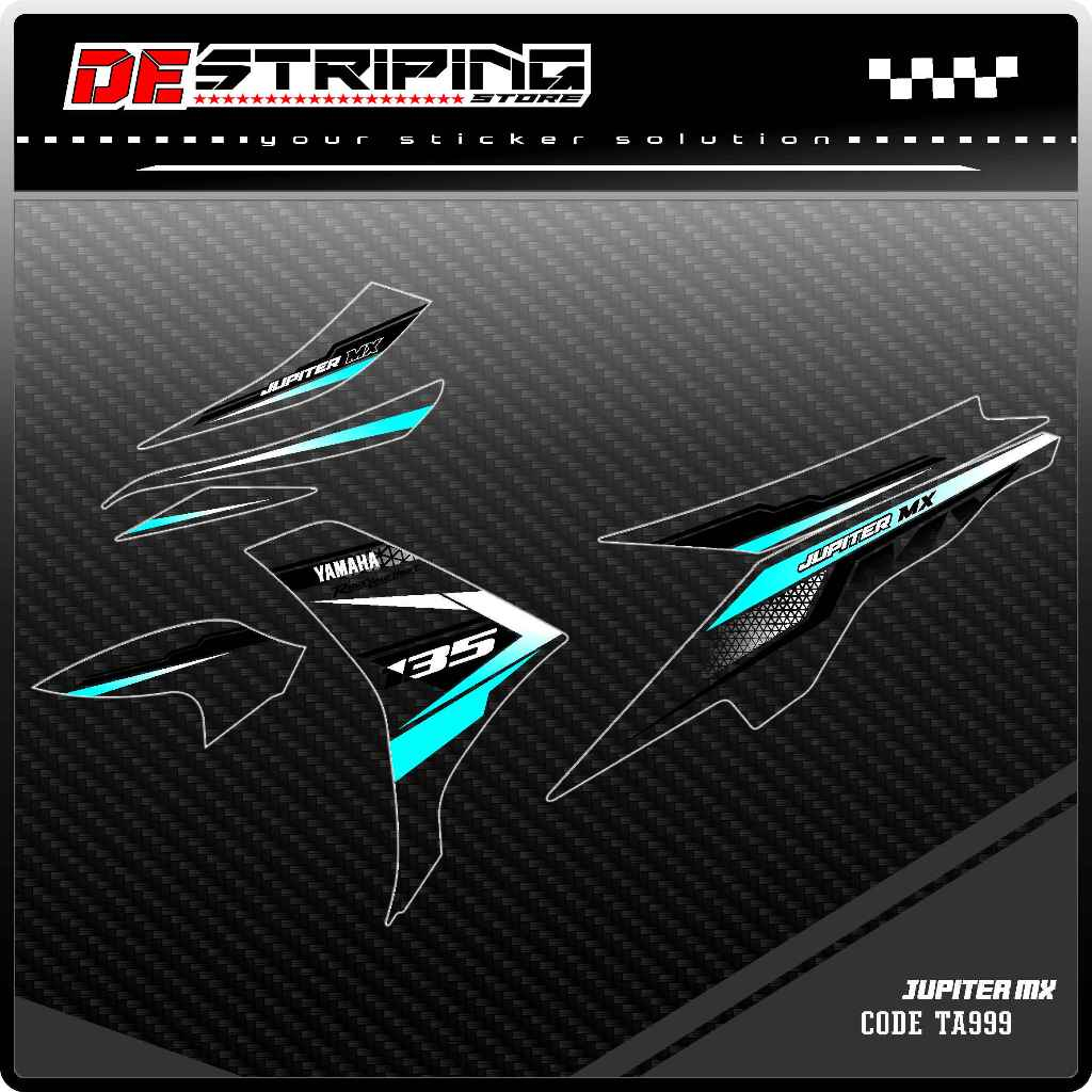 แถบกันแสง UV JUPITER MX 135 สติ๊กเกอร์โปร่งแสงใส SEMIFULL YAMAHA TA999
