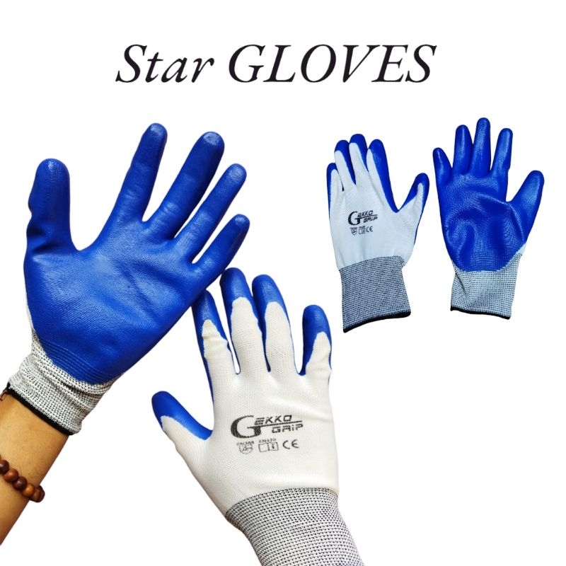 1 DOZEN GEKKO GRIP MULTIPURPOSE WORK GLOVES