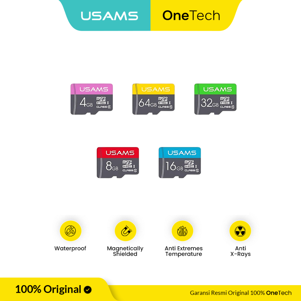 USAMS การ์ดหน่วยความจํา MicroSD CLASS 10 4GB 8GB 16GB 32GB 64GB