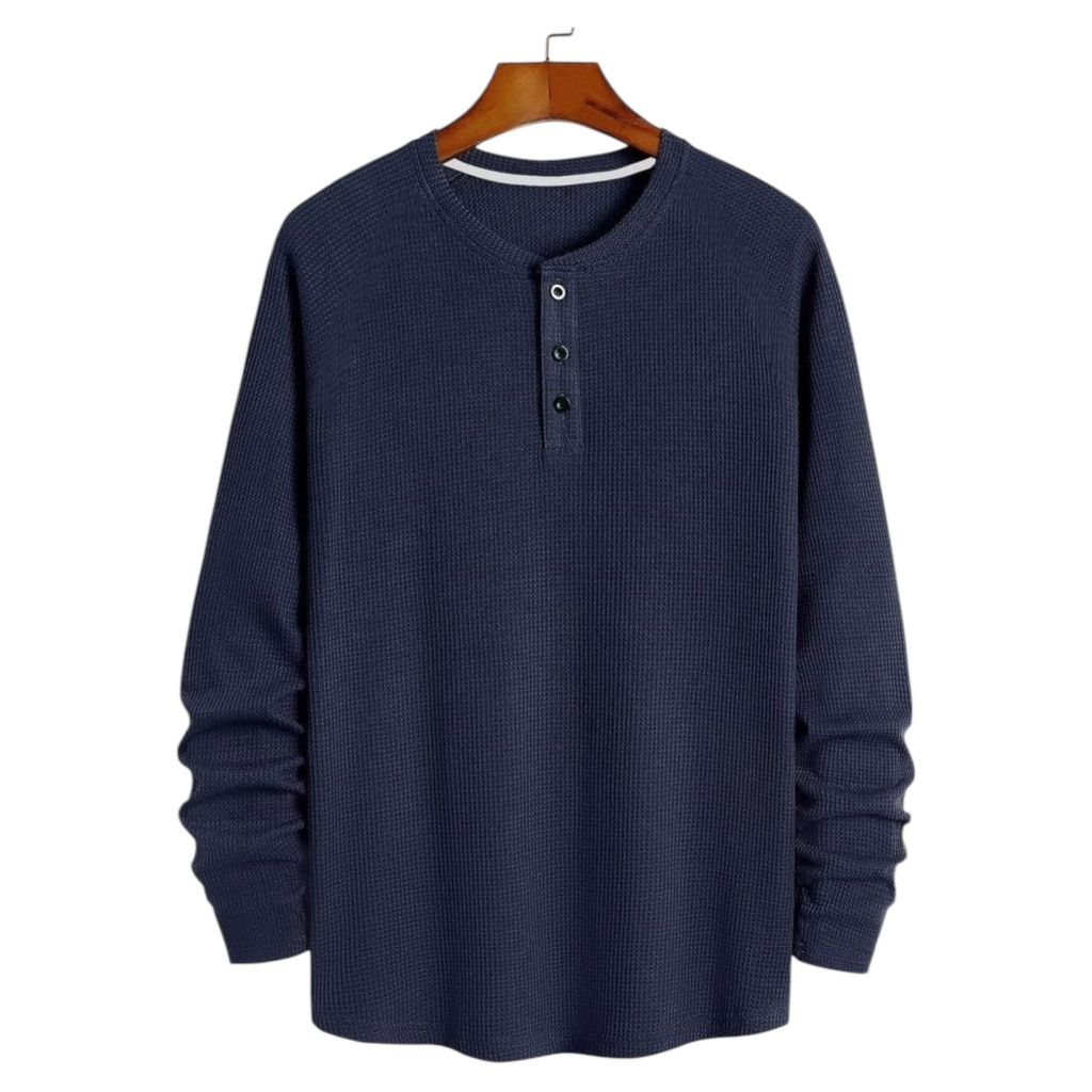 KNIT LONG-SLEEVED SANGHAI WAFFLE เสื้อยืด/LONG-SLEEVED WAFFLE เสื้อยืด PREMIUM WAFFLE