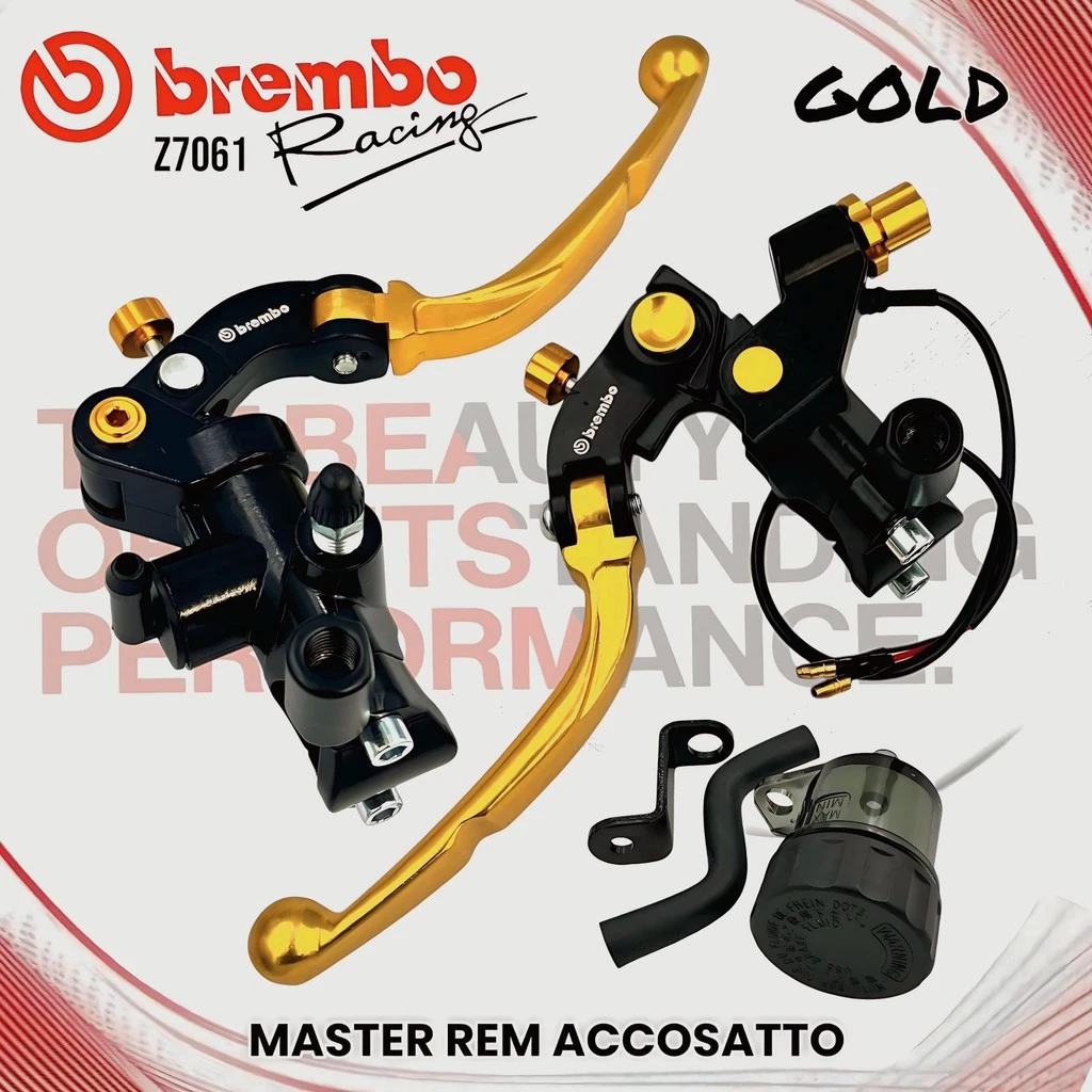ACCOSATTO ชุดหลักเบรคซ้ายขวา Plus JK MOTO ถังน้ํามันเบรก