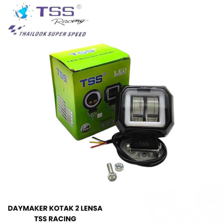 Tss X2 Daymaker 20W 4D Spotlight กล่องไฟ LED 2 เลนส์รถจักรยานยนต์รถยนต์ - GSV Autocare เดิม