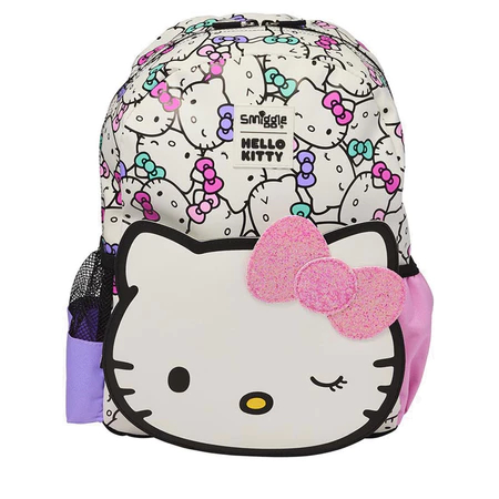 Smiggle 1:1 original Hello Kitty Junior Hoodie Backpack กระเป๋าเป้เด็กผู้หญิง