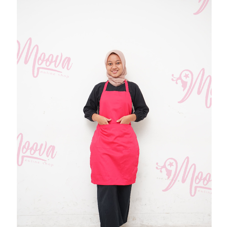 APRON/APRON/RESTAURANT/CHEF/COOKING/PLAIN PINK FANTA/FUCHIA APRON