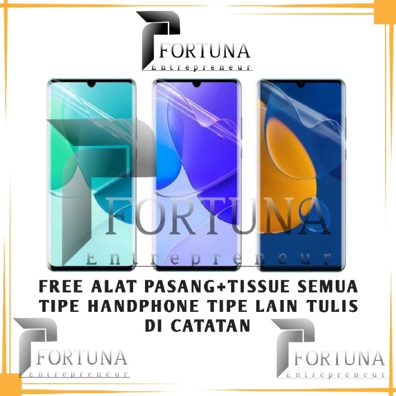 ฟิล์มTPU Glossy Nano Liquid Vivo T1 5G/Y67/Y69/Y71/Y75 5G/Y81/Y83/Y91/Y91C/Y93/Y95/Y97 Hydrogel Full