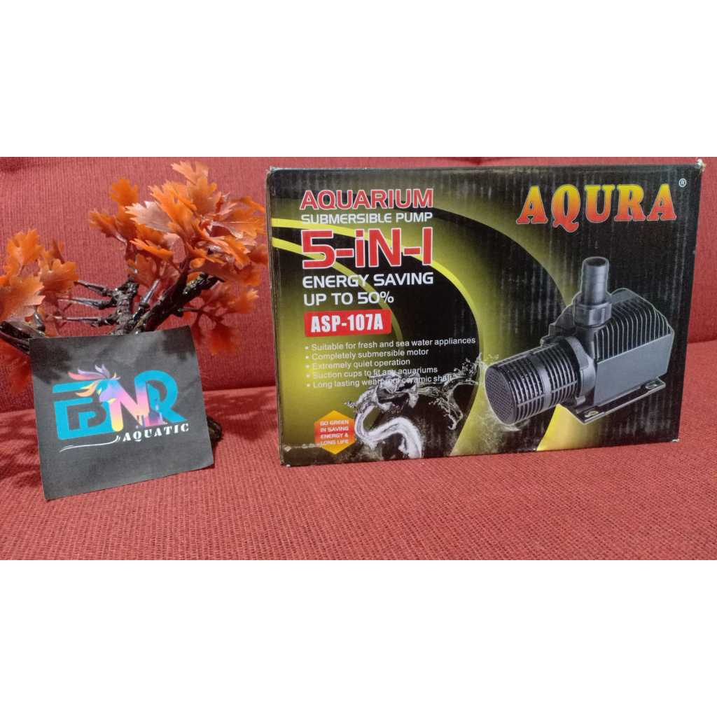 MESIN AQURA ASP 107A เครื่องปั๊มน้ําสีดํา