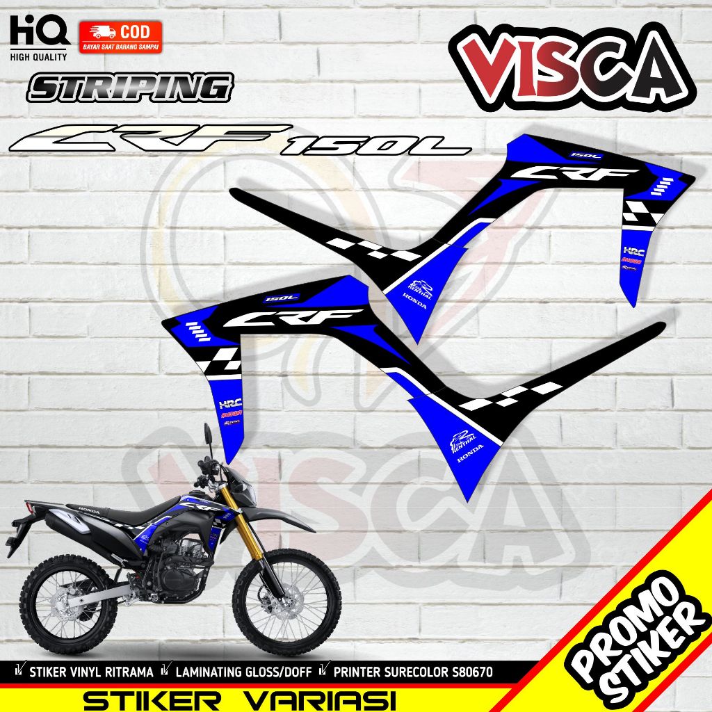 CRF 150L Striping สติ๊กเกอร์ Simple CRF สติ๊กเกอร์ Racing Hrc Variations