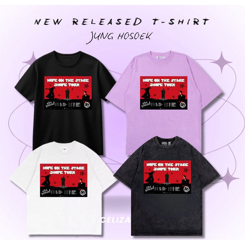 JHOPE TOUR COTTON COMBED 20s BTS PREMIUM QUALITY เสื้อยืด