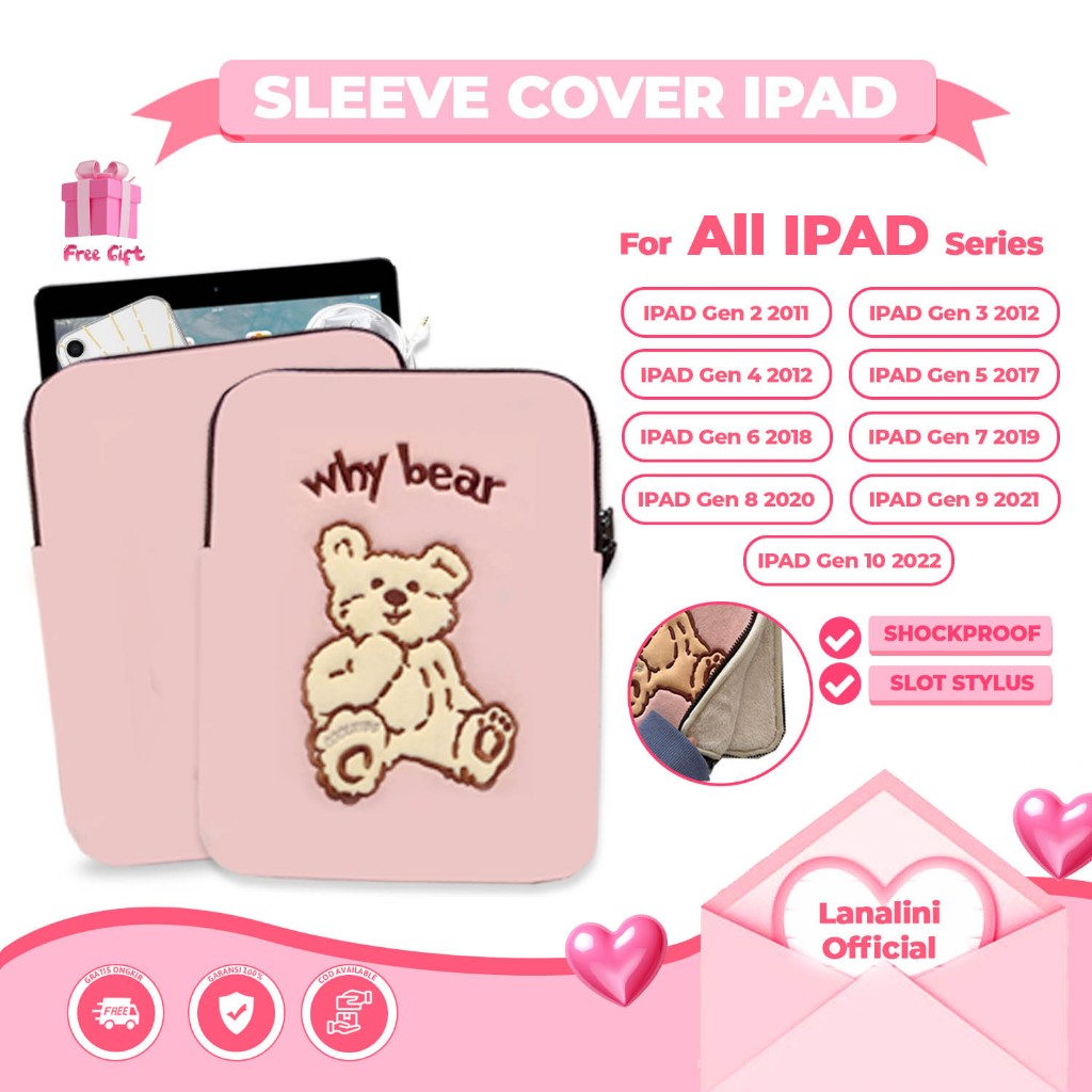 กระเป๋าสําหรับiPad 9.7 10.2 10.9 นิ้ว 2 3 4 5 6 7 8 9 10 Gen 4th 3rd 2nd 9th 8th 7th 8th 10th 2022 2