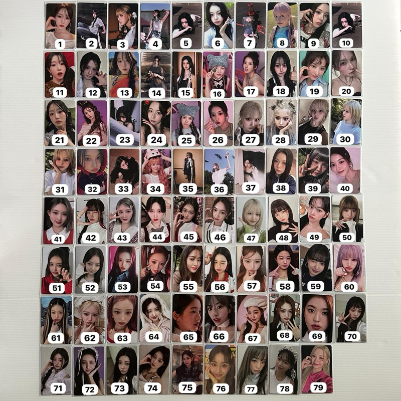 Photocard IVE NMIXX STAYC ILLIT อย่างเป็นทางการ