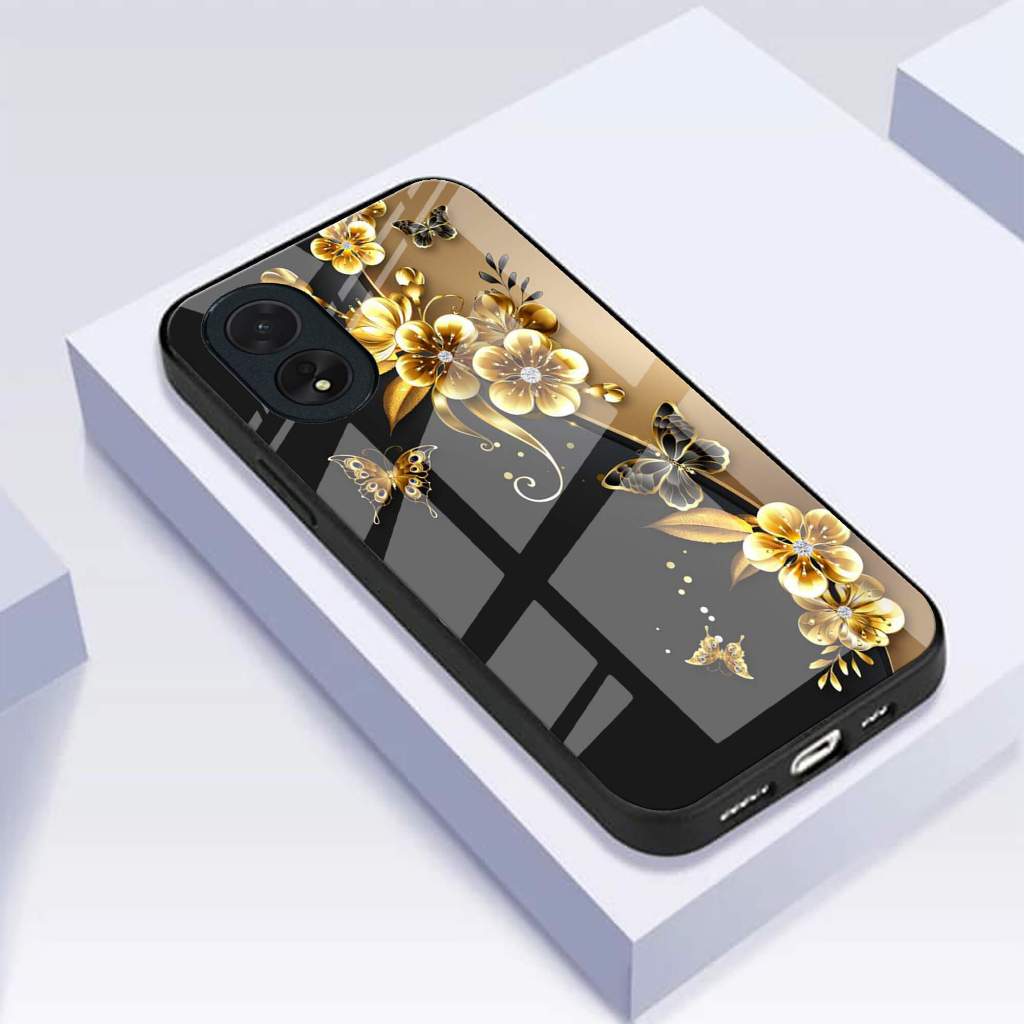 (J43) Softcase Glass OPPO A15 A1K A31 A8 A37 A39 A57 A3S A5 A9 A52 A92 A72 A53 A5S A12 A7 A11K A71 A