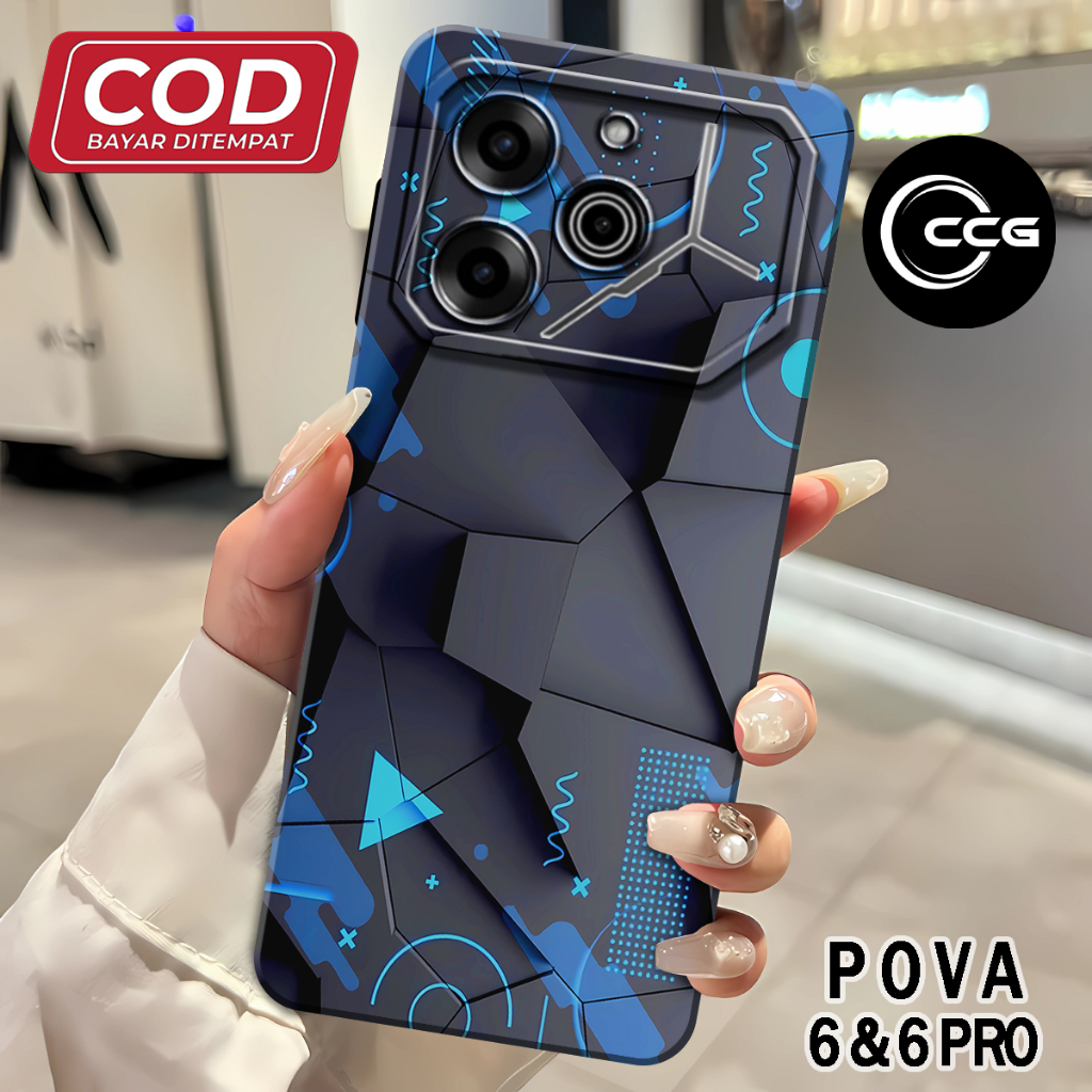HP (GG 6) ยืดหยุ่นยาง Softcase สําหรับ Tecno Pova 6 Pro 5G l TECNO POVA 6 4G l อะนิเมะ Motif l บทคัด