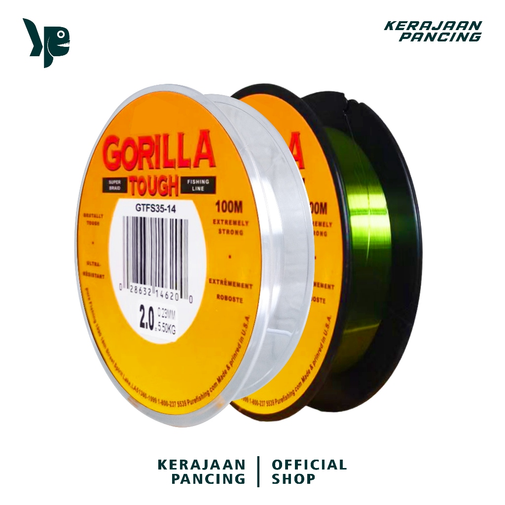 FISHING KINGDOM - Berkley Gorilla Tough สายตกปลา 100 เมตร ยาว 2 สี สายไนลอน