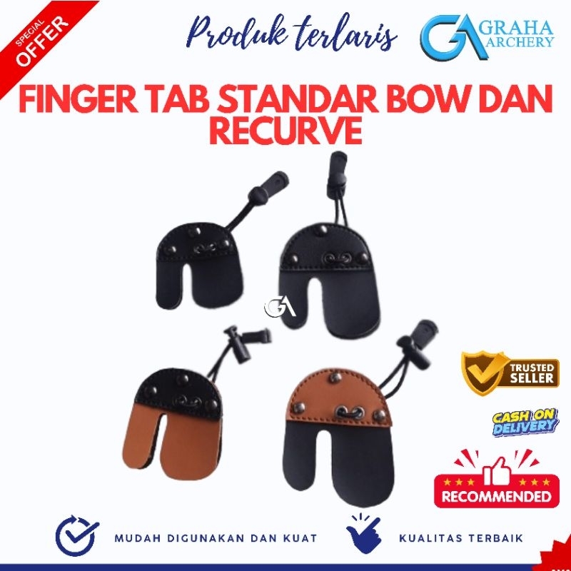 FINGER TAB STANDARD ARCHERY FINGER PROTECTOR BOW และ RECURVE