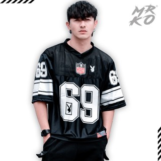MRKO - Boxy Oversize Jersey Rugby Angka 69 Unisex - Bahan Paragon Variasi Jaring -RGBY001