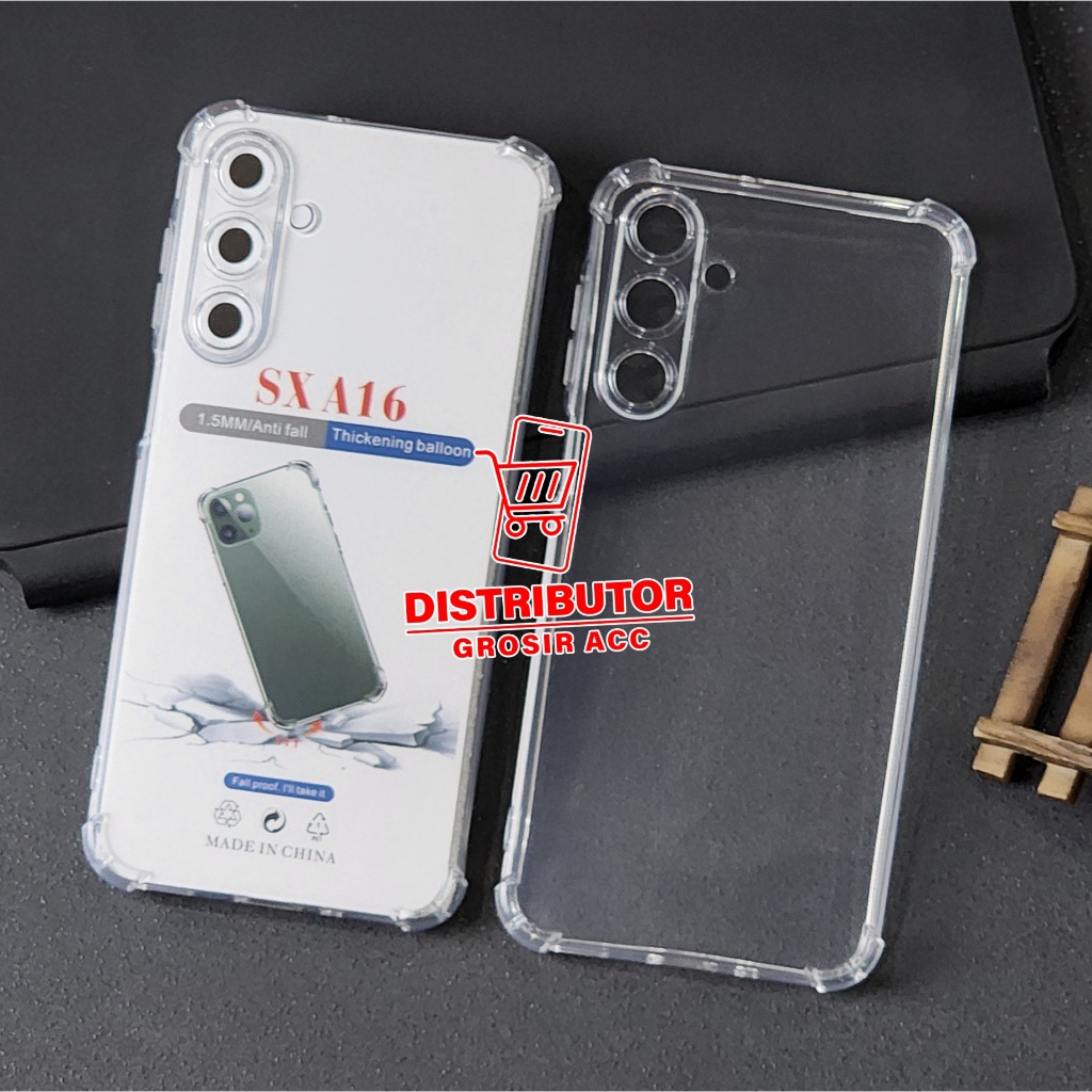 SAMSUNG A16 CASE AIRBAG ANTI CRACK THICK CLEAR SOFTCASE SAMSUNG A16 AB-01
