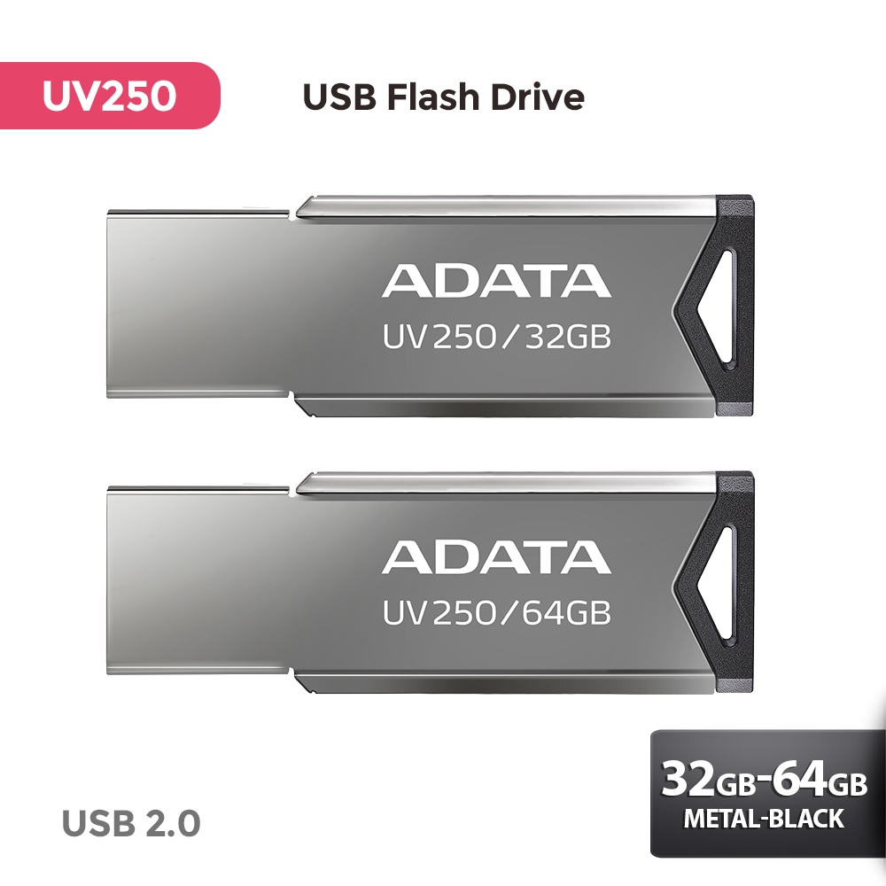 แฟลชไดรฟ์ USB ADATA FlashDisk UV250 - 32GB/64GB