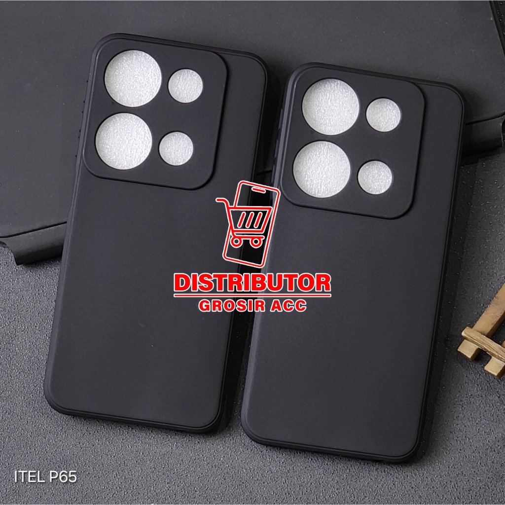 ITEL P65 CASE MACAROON BLACK PREMIUM CASE ITEL P65 MSB