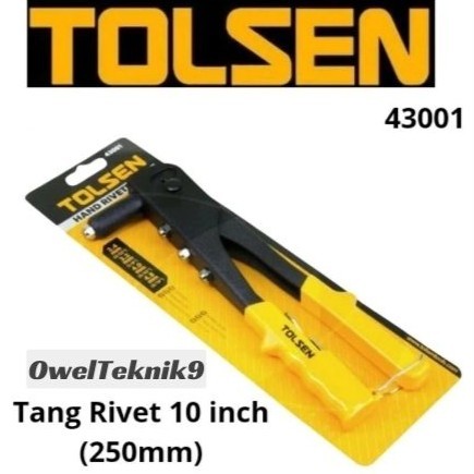OwelTeknik9 - คีมตอกหมุด 10 นิ้ว TOLSEN 43001/หมุดย้ํามือ 10" (250 มม.) TOLSEN/คีมหมุดอลูมิเนียม 10"